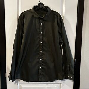 COOFANDY Men’s Muscle Fit Dress Shirt Olive Green – Wrinkle-Free Button Down